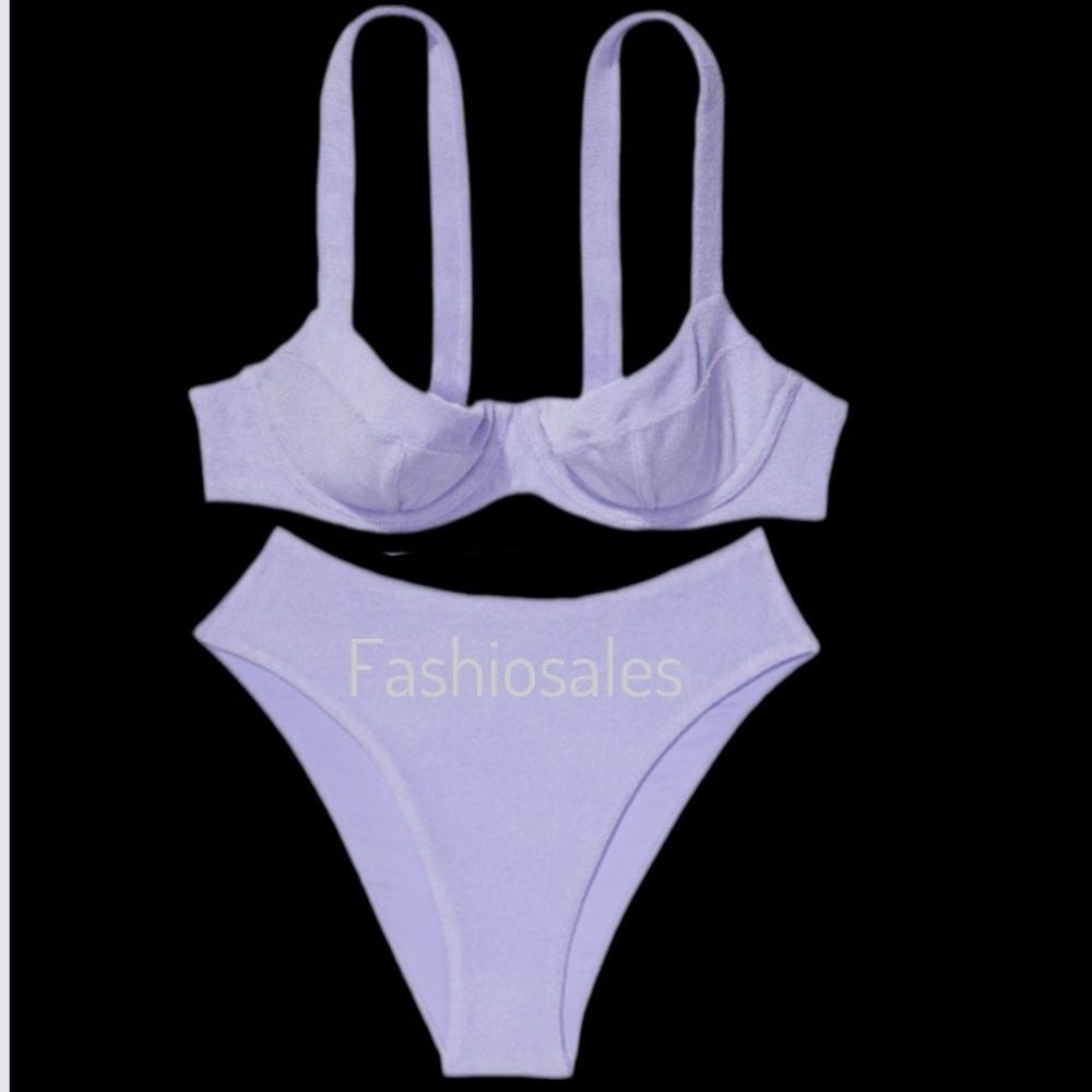 Victoria's Secret Pale Lavender Underwire Bikini Set